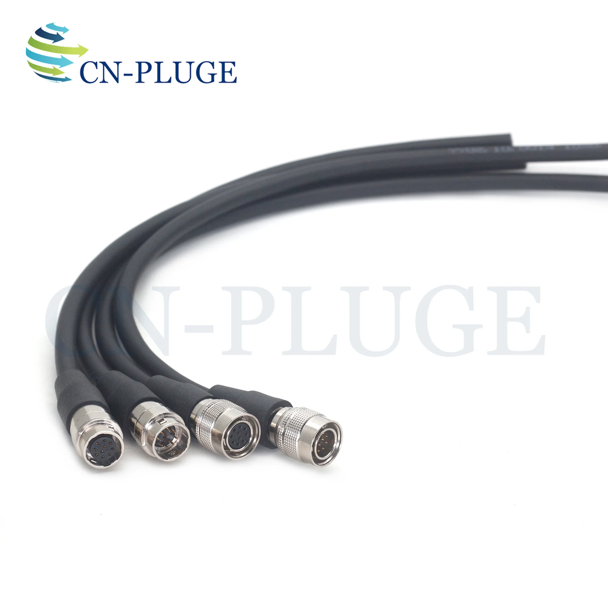 موصل HR10A-10P-10S/P & HR10A-10R-10S/P 10 Core قابس ومقبس سلك شبه نهائي، موصل طاقة كاميرا CCD