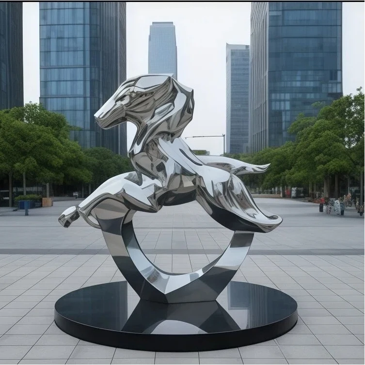 

Large Stainless Steel Sculpture Manufacturer, Landscape Plaza, Outdoor Abstract Park Scenic Area Stainless Steel Ornaments