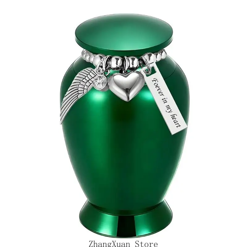 Haustier-Gedenkurne zur Regalpräsentation mit Metalloberteil und -körper, 3 x – Detail 7