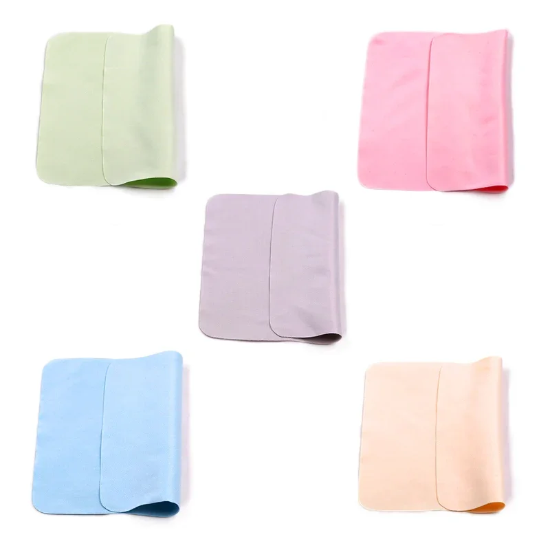 10PCS 15*17.5cm Soft Chamois Glasses Cleaner Eyeglasses Microfiber Clean Cloth for Lens Phone Screen Cleaning Wipes Tools