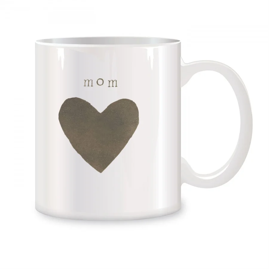 

Mom Heart Mugs For Women Mom Mother Inspirational Birthday Novelty Coffee Ceramic Tea Cups White 11 oz