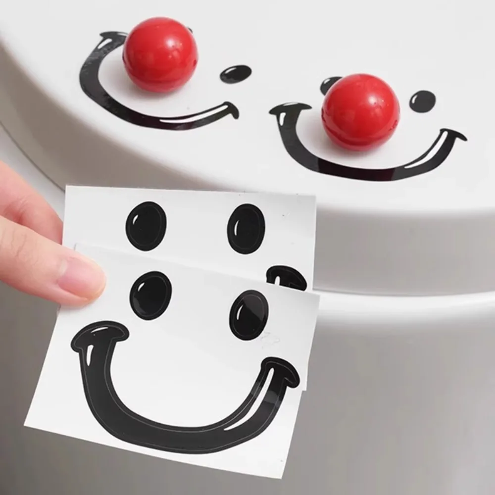 الدوبامين ابتسامة الكرة غطاء المرحاض رافع مع ملصق المرحاض سهلة قبضة عناصر الديكور المرحاض ملصق الحمام ديكور مرحاض #3