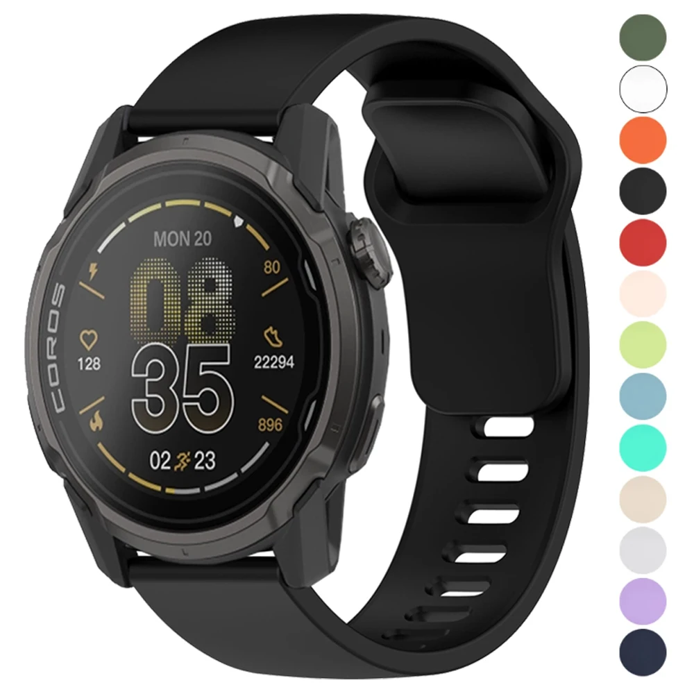 حزام ساعة سيليكون 20 مللي متر 22 مللي متر ل COROS APEX 4 42 مللي متر/PACE 3 2 الفرقة الرياضية ل COROS APEX 2 Pro/APEX 42 46 مللي متر سوار إكسسوارات