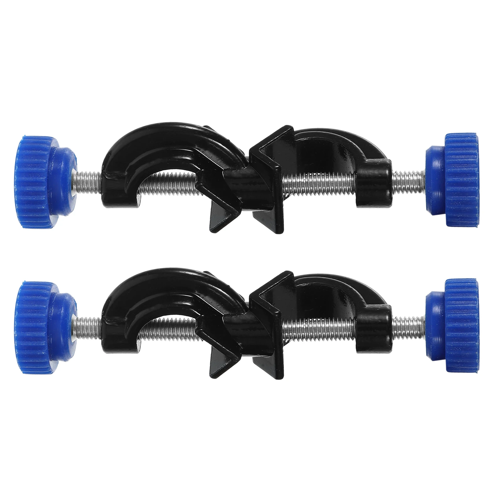 

2pcs Black Aluminum Coated Lab Stand Clamps Heavy Duty Double Screw Adjustable Cross Bar Holder for Laboratory Equipment