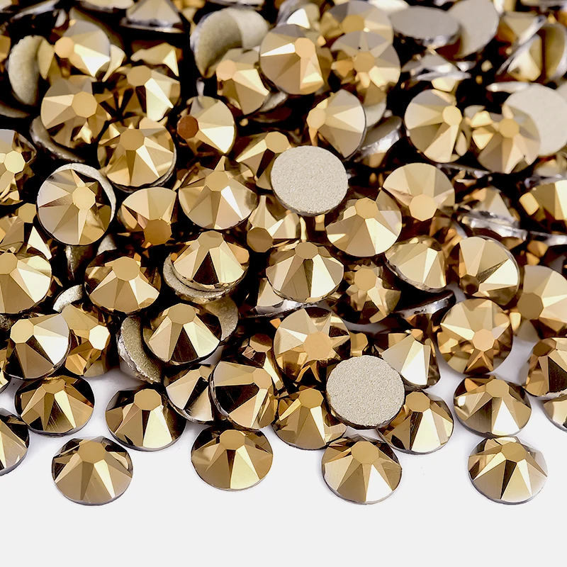 BOBOHOO 2088 Nicht-Heißfix Schwarze und Weiße Glasrhinestones Kristall Flachboden 8 Große 8 Kleine 16-Schliff Strass für Nägel, Kleidung, Schuhe, Taschen – Detail 13