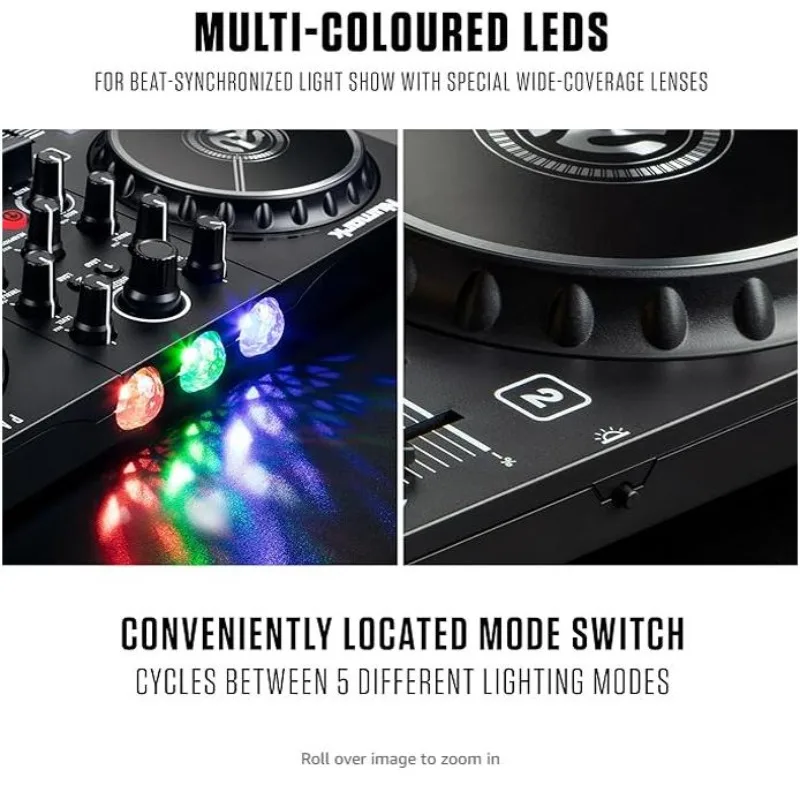 

Party Mix II Beginner Student Entry-Level DJ Controller, Two-Way Driver, Home Party Practice Artifact