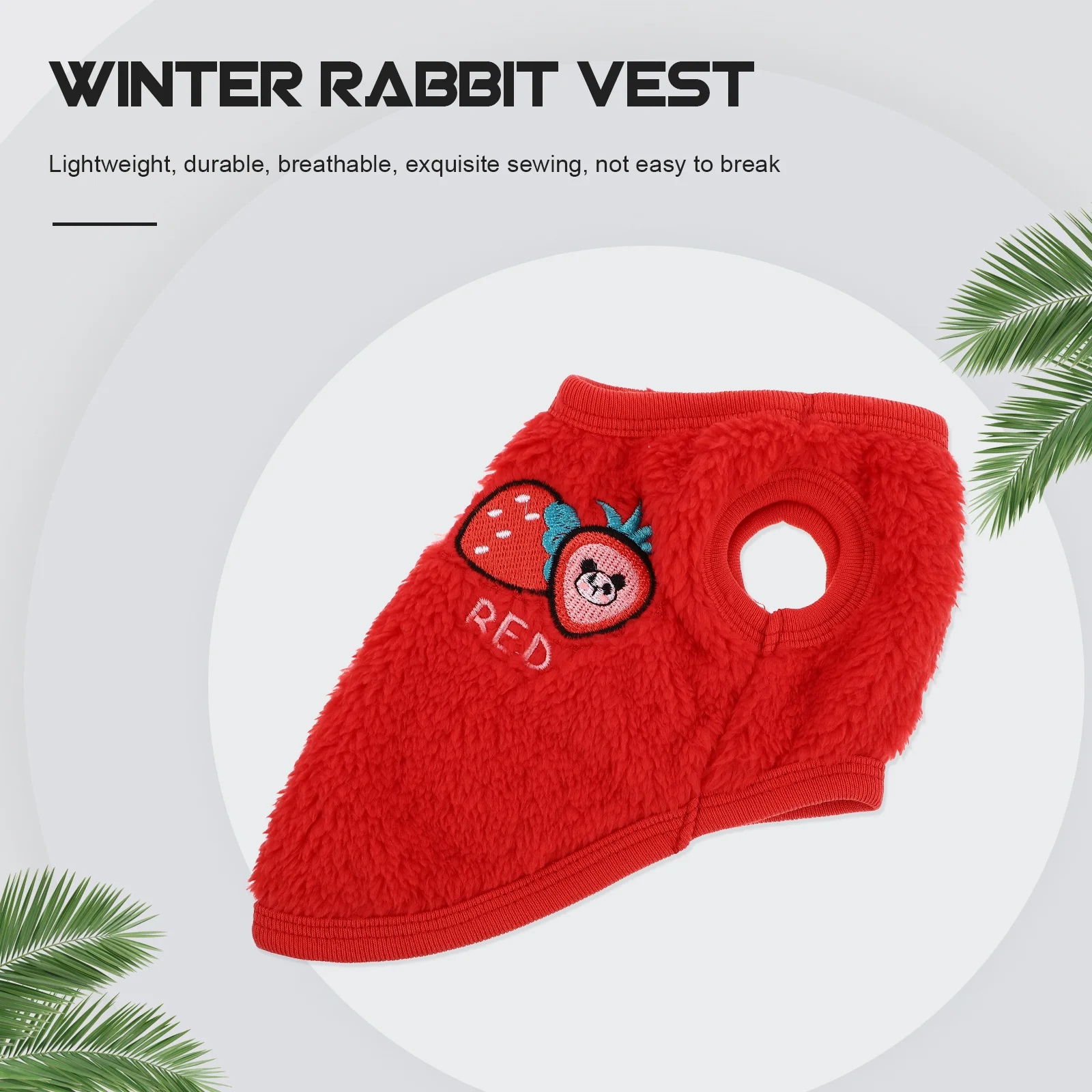 

1Pcs Rabbit Warm Clothes Fashion Pet Breathable Clothing Small Animals Coat Winter Outdoor Apparel Pet Rabbit Clothes