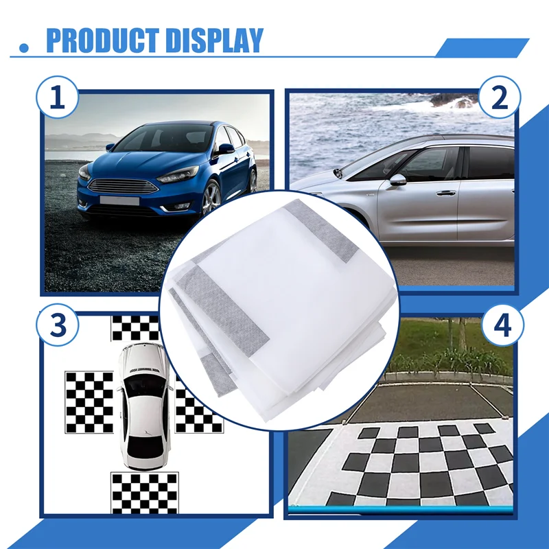 

ABXV-4Pcs Fabrics Calibration Cloth For 360 Degree Surround Bird View Panoramic DVR System