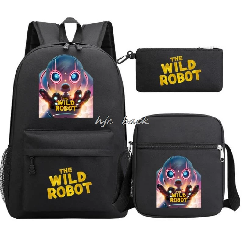 Neue The Wild Robot Jungen Mädchen Kinder Schule Buch Taschen Frauen Männer Rucksack Teenager Schultasche Studenten Laptop Reise Rucksäcke