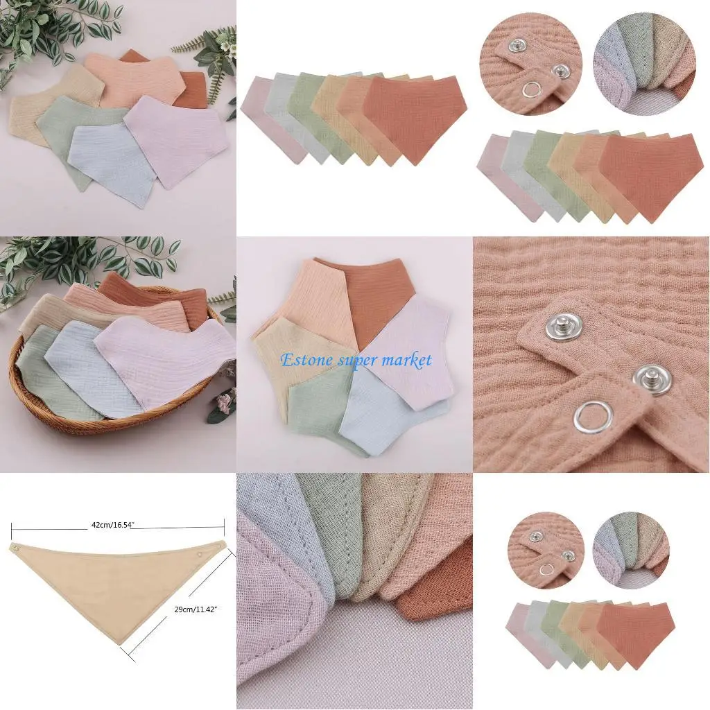 

090b красочные детские бандана капают нагрудники слюни для слюни и впитывания зубов.