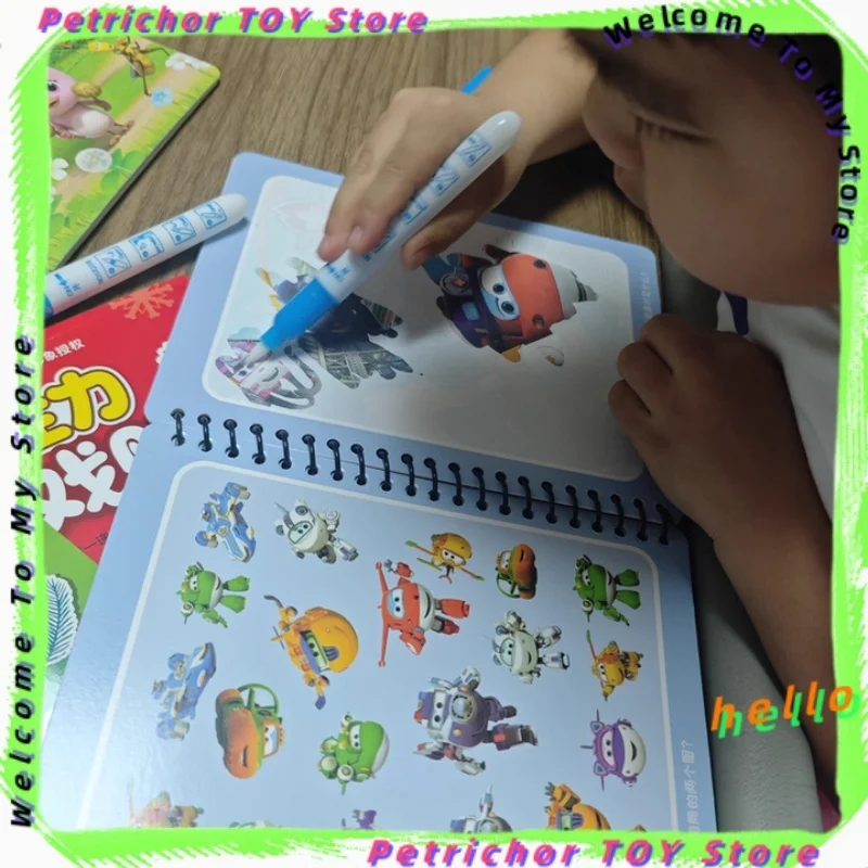 Magiczna książka do malowania akwarelą Książka do malowania zwierząt wielokrotnego użytku odpowiednia do edukacji i nauki dzieci Okazja wysyłki