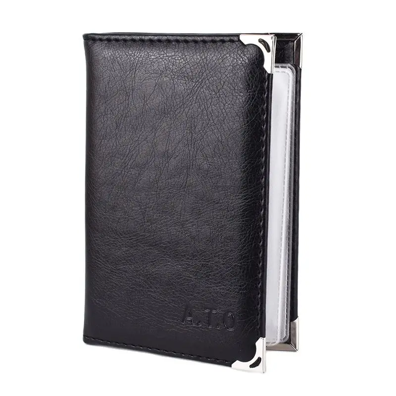 Synthetic Leather Driver's License Cover Case for Car Driving Documents ID Credit Card Registration Insurance Business Holder