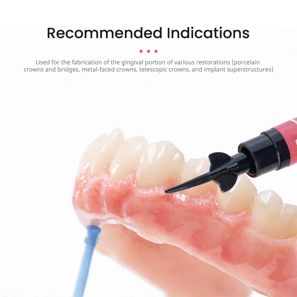 Composite Resin Light Cure Dental Lab for Gum Shaping Fixed Repair Compatible with CERAMAGE Light Cure Composite Resin