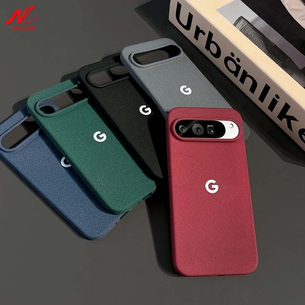 Original Einfarbige Schlanke Matte Weiche TPU-Hülle für Google Pixel 9 10 Pro XL 8 7 6 5 Pro 9A 10A 8A 7A 6A Mattierte Sandstein-Abdeckung