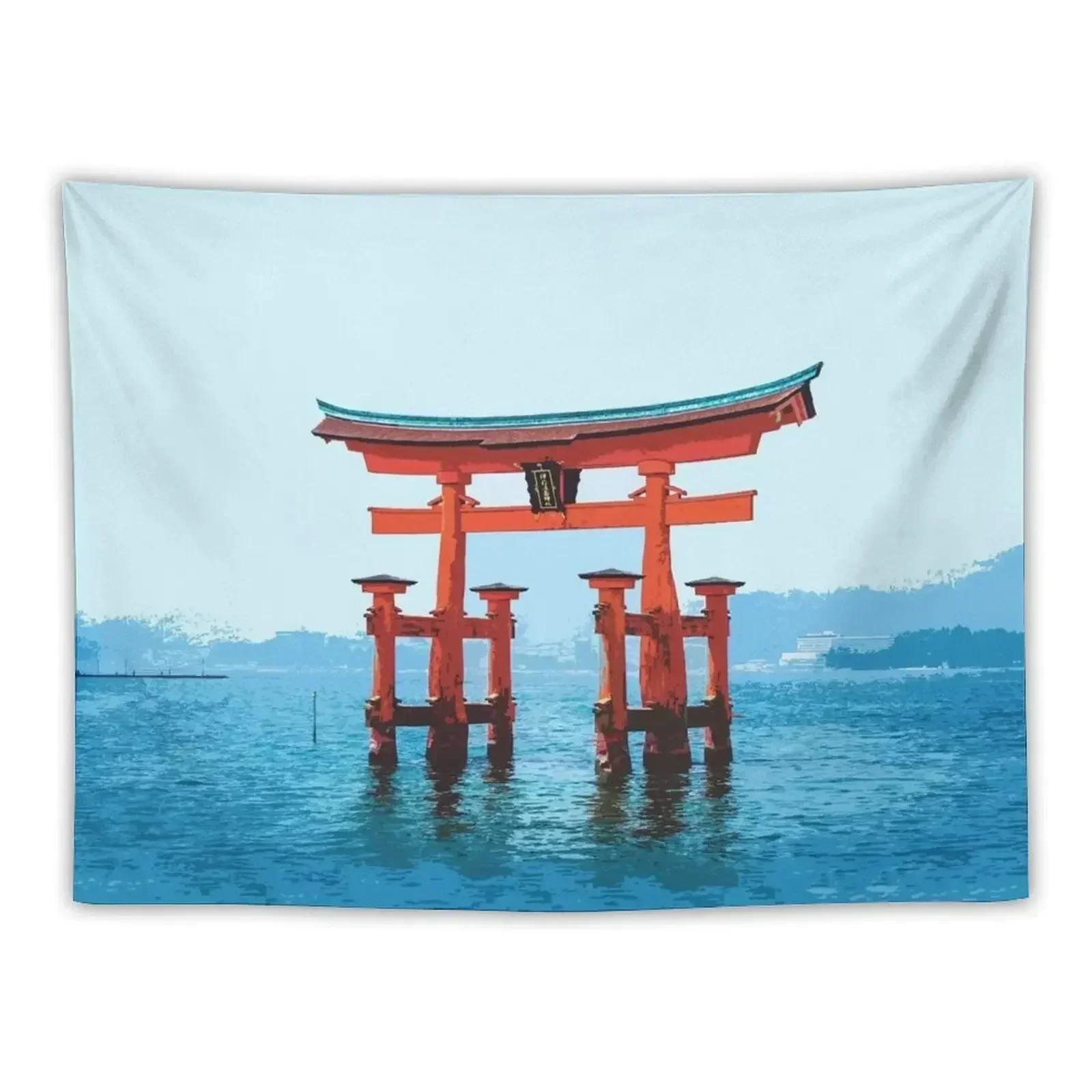 

Japan - 'In The Middle Of The Sea' Tapestry Decoration Wall Aesthetic Room Decor Korean Tapestry