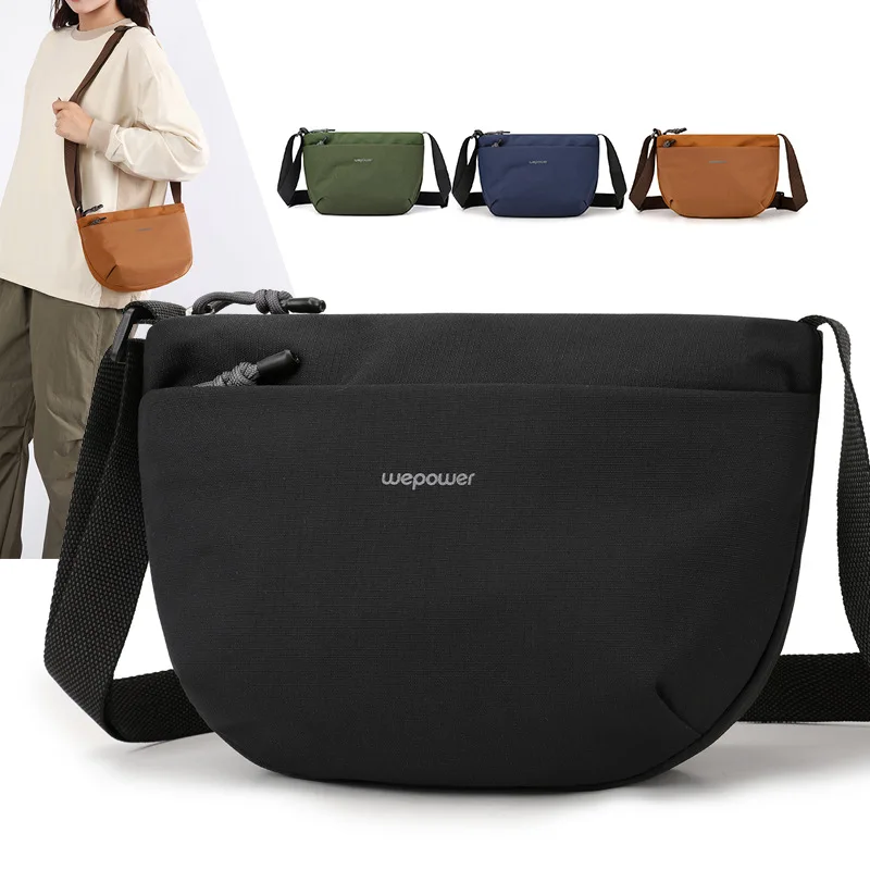 Men's waterproof nylon light commuting diagonal cross bag cycling sports travel square women's shoulder backpack