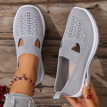 Women's Casual Sports Shoes, Solid Color Breathable Sports Soft-Soled lightweight Walking…