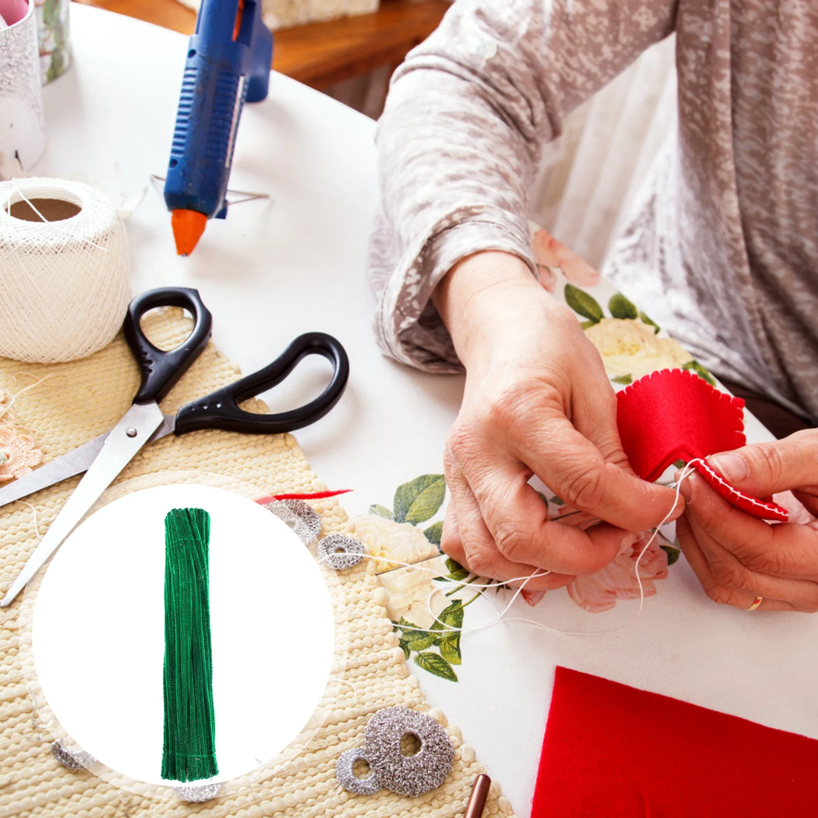 200 قطعة من سيقان الشنيل الملونة سلك مرن للحرف اليدوية الإبداعية وسيقان الشنيل الفنية للأطفال