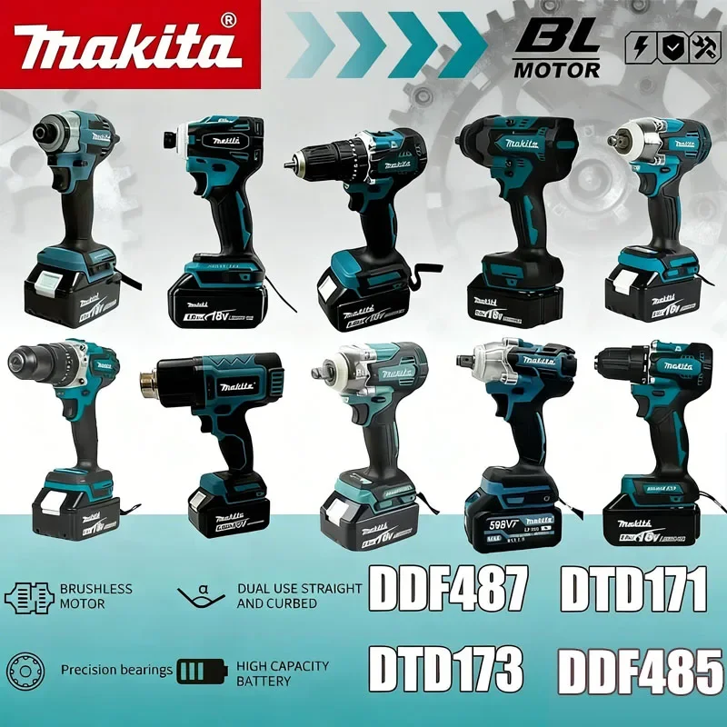 

Ударный шуруповерт Makita, аккумуляторная отвертка, электрическая сабельная пила, различные модели портативных беспроводных электроинструментов
