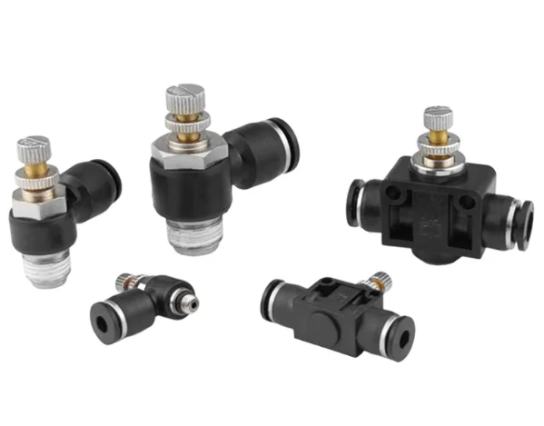 Black Pneumatic quick connector SL6-01 cylinder throttle valve SL8-02 speed adjustment SL4-M5 adjustable SL10-03/SL12 SL