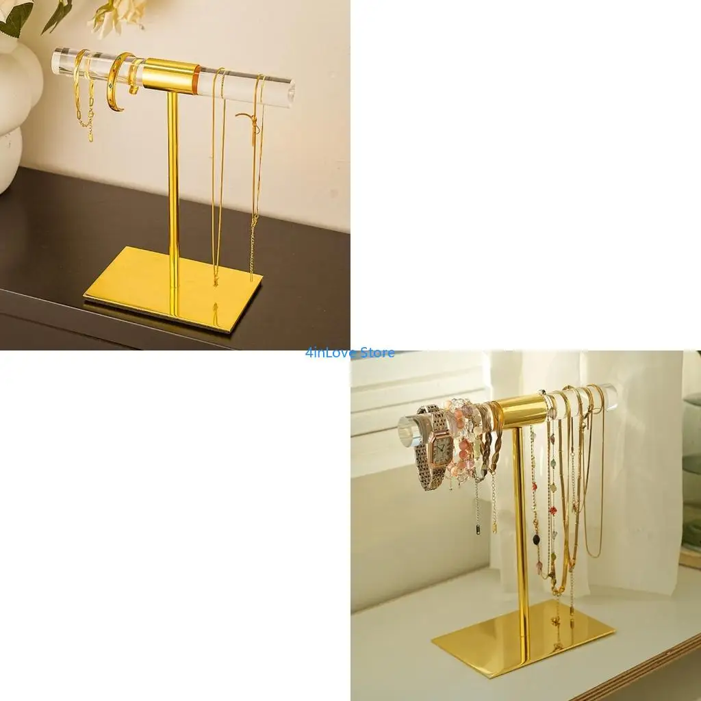 

T4MD Bracelet Display Holder Necklace Rack Bracelet Holder Bracelet Display Stand Acrylic Texture Suitable for Enthusiasts