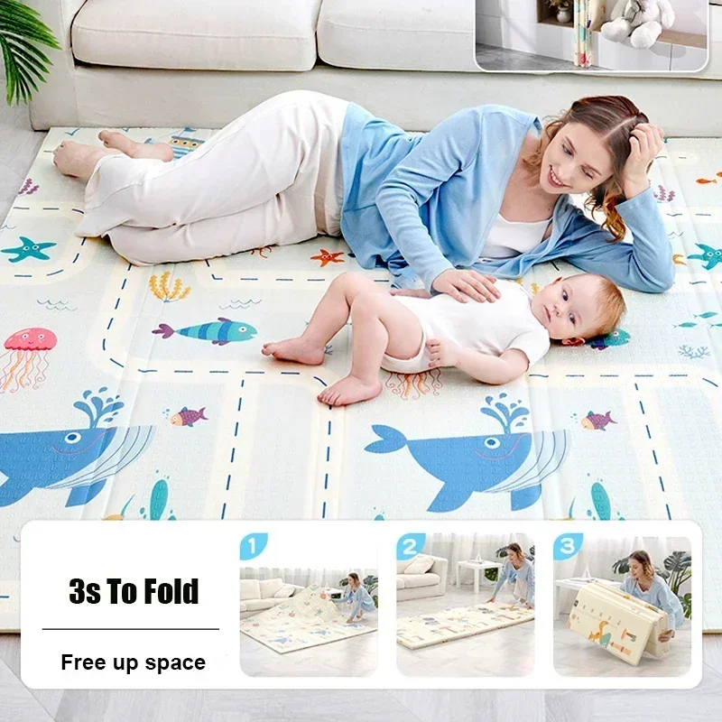 XPE Mat Play Mat Toys For Children Nursery Crawling Pad Folding Mat Baby Carpet Game Playmats Educational Toy Gift