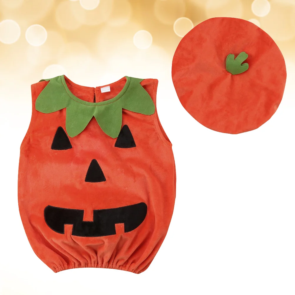 

Pumpkin Halloween Costume Kids Warm Clothes Role Playing Costumes Babies Pranks Gag Gift Pumpkin Outfit Infant