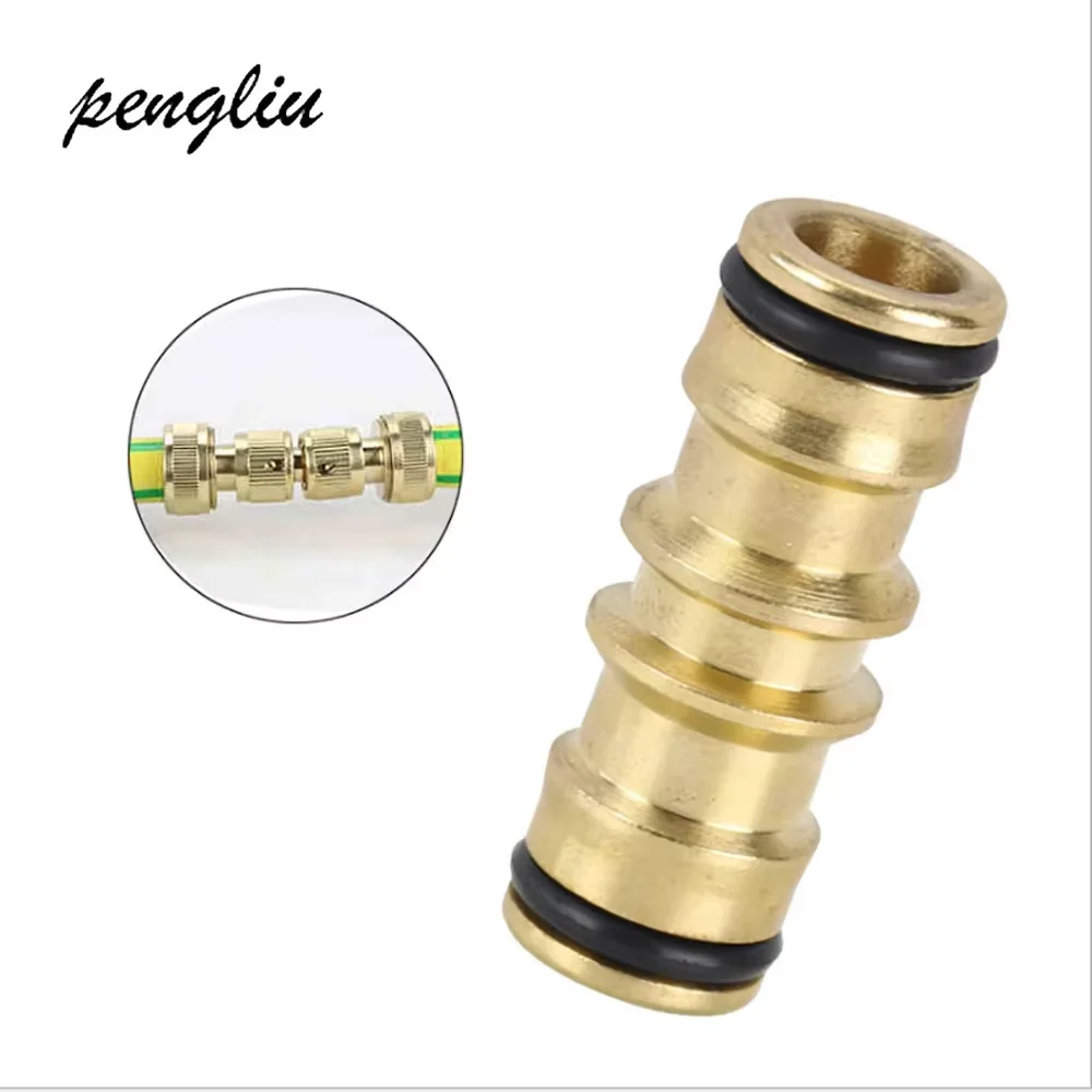 Hot Selling 2 Way Quick Coupling Brass Garden Hose Repair Hose Mender Connector Adapter For Garden Irrigation IT117