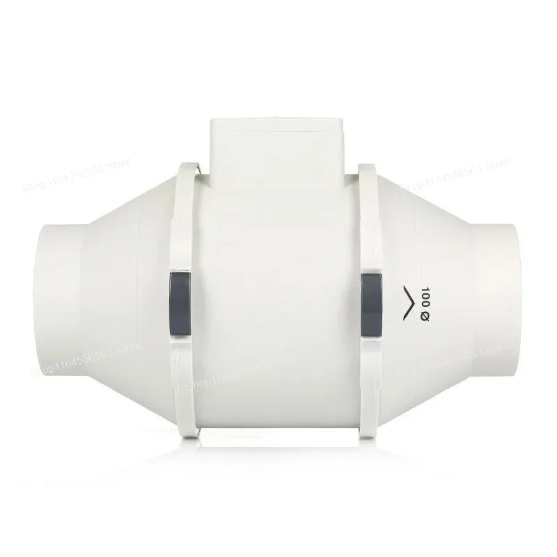 4" 220V Inline Duct Fan HF-100P 26W 198m³/h Silent Exhaust Ventilation for Kitchen Bathroom - view 5