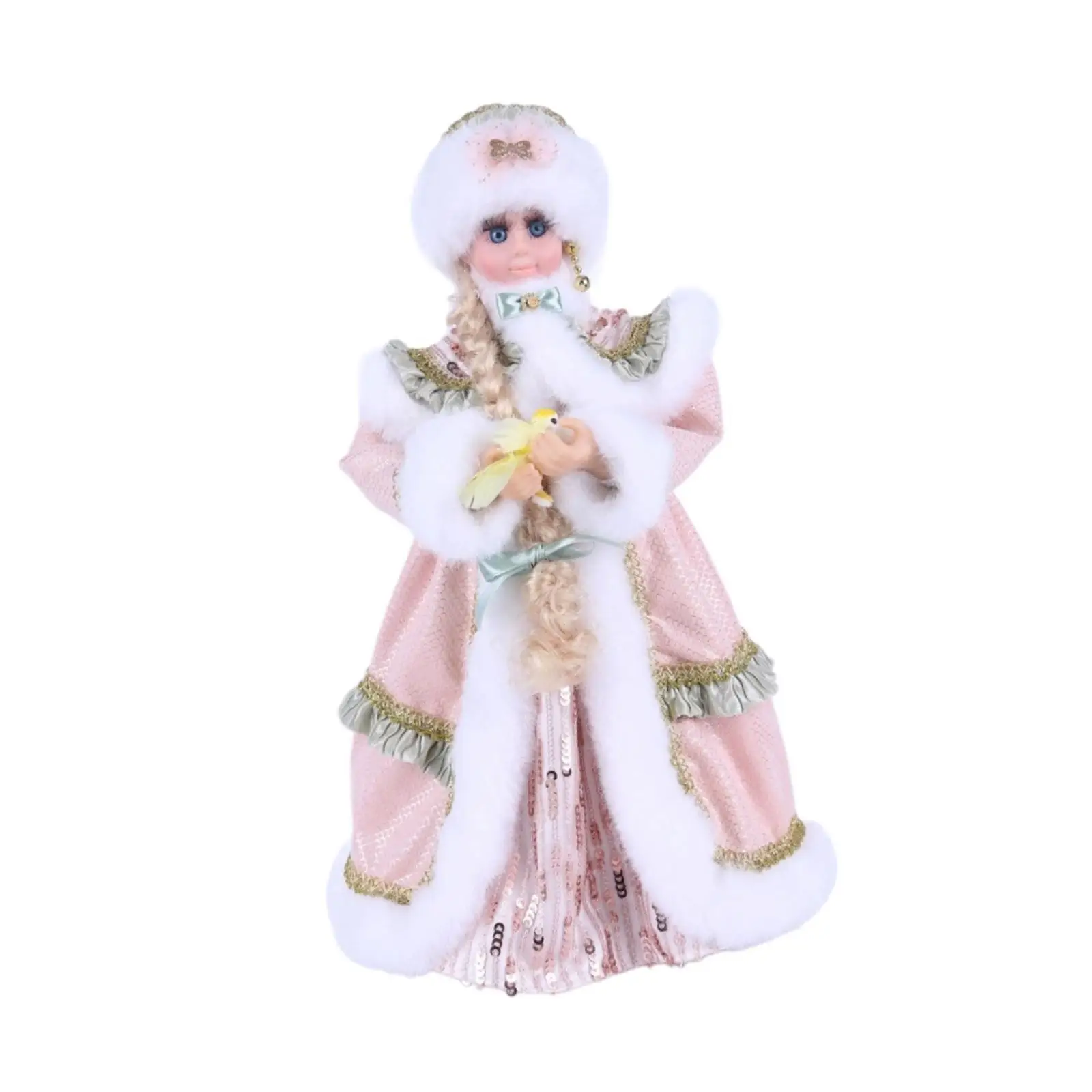Christmas Doll Christmas Decoration Figure Sculpture Miniature Collections Desktop Ornament for DIY Projects Accessories