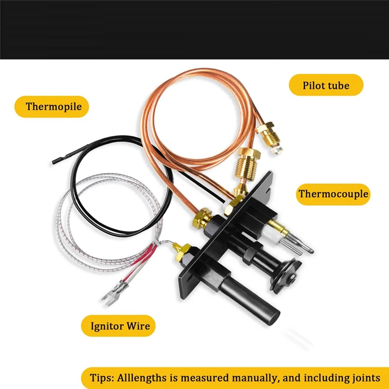 

10002264 Propane And Natural Gas Pilot Assembly, 10002265 LP & NG 3 Way Pilot Replacement Parts For Majestic, Temco, Fireplace