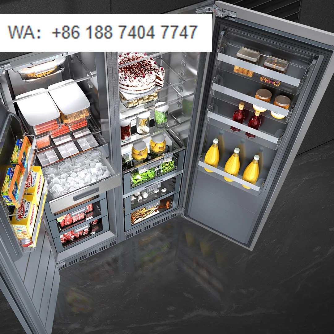 Artaus Built-In Frost-Free Refrigerator Drawers New Condition French Language Operating for Household Hotel Use