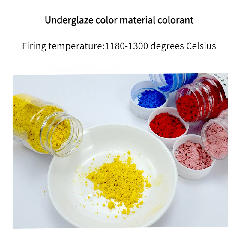 50g Ceramic Glaze Coloring Powder DIY Pottery Glaze Coloring Tools Kneading Clay Glaze Mixing Agent Art Pigments