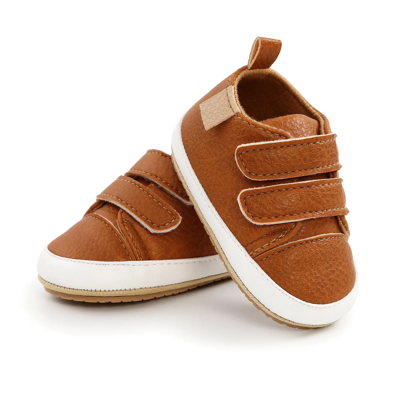 Scarpe da bambino Boy Girl PU Leather causale suola morbida antiscivolo neonato bambini che camminano bambino 0-18 mesi