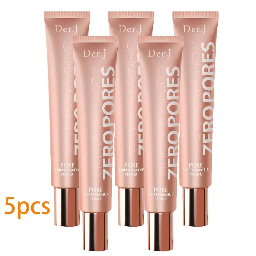 Face Primer Makeup Base 5pcs*20ml Invisible Pore Smooths Fine Lines Oil-Control Moisture Primer For Face Cosmetics