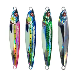 AS Slow JIg Lure Fishing UV Glow Jig 3D Print Falling Angler 60g80g Metal Hard Bait Sinking Jigging Pesca Bait