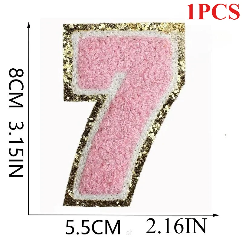 1PCS/Bulk 8cm Roze Engels Brief Patch Sticker Geborduurde Doek Kleding Kunst, Ambachten & Naaien DIY Kleding Naaien levert