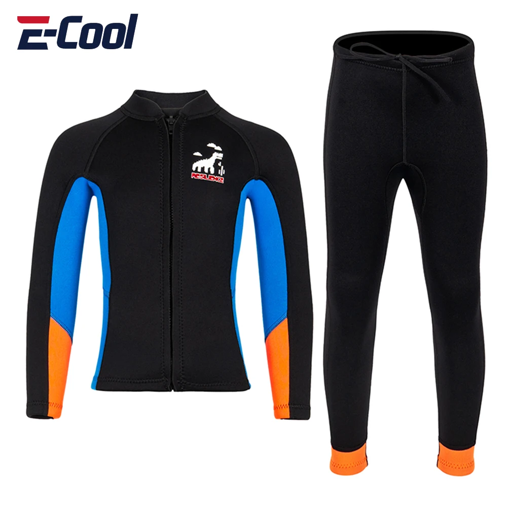 

Kids Wetsuit Surf Suits For Boys Toddlers 2.5mm Neoprene Swimsuits Top Pants Wet Suits Jacket Child Sun Protective Rash Guards