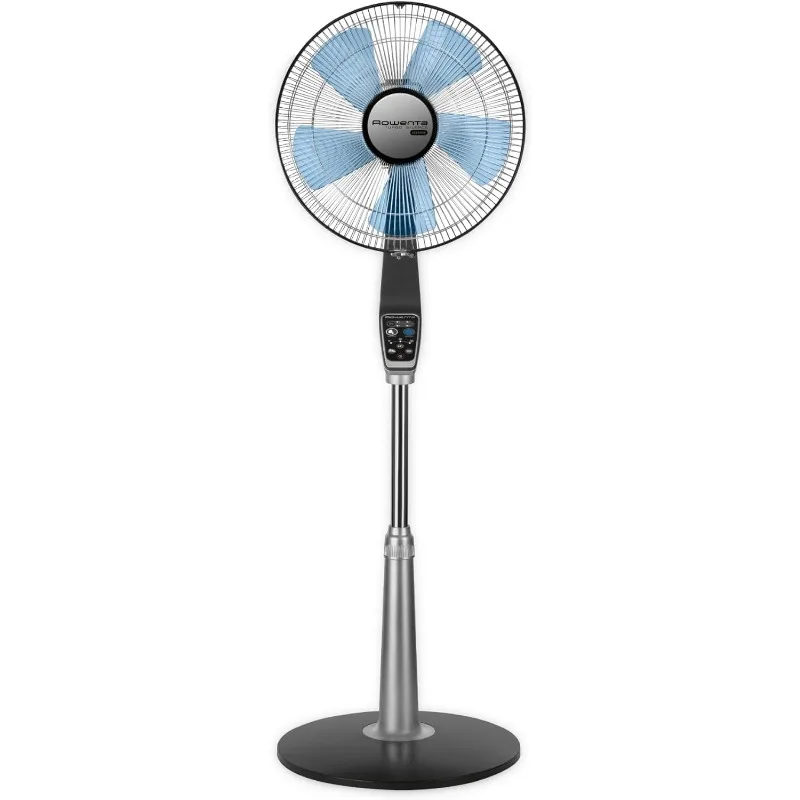 Pedestal Fan, Turbo Silence Standing Floor Fan with Remote, 53 Inches, Ultra Quiet Fan for Bedroom, Oscillating, Portable,