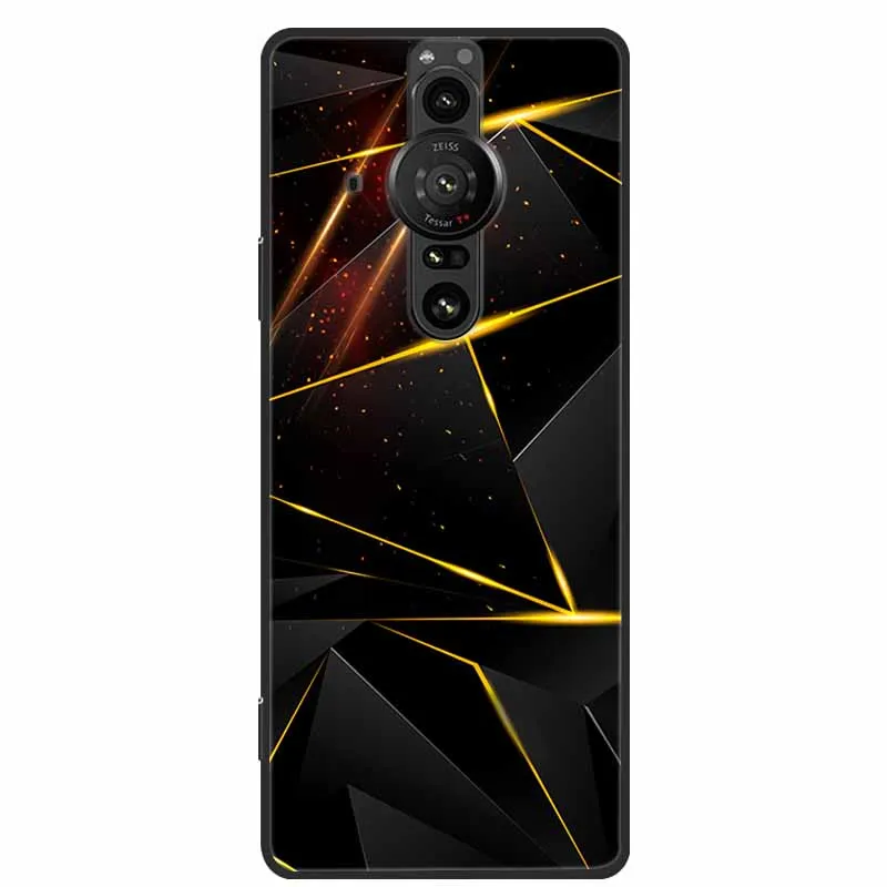 For SONY XPERIA PRO-I Case Original Soft Silicone TPU Phone Cases For SONY XPERIA PRO I Scenery Shockproof Back Cover New Fundas