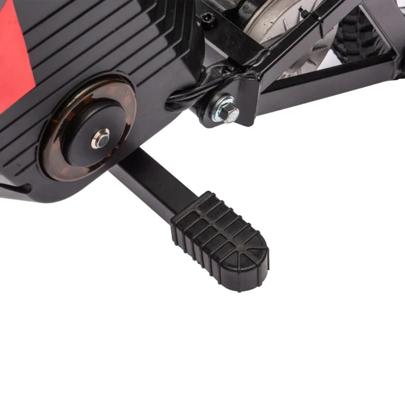 24V 250W 子供用電動バイク、リアサスペンション、3段階速度調整、PUゴムタイヤ、LEDライト、Bluetooth、8歳以上向け