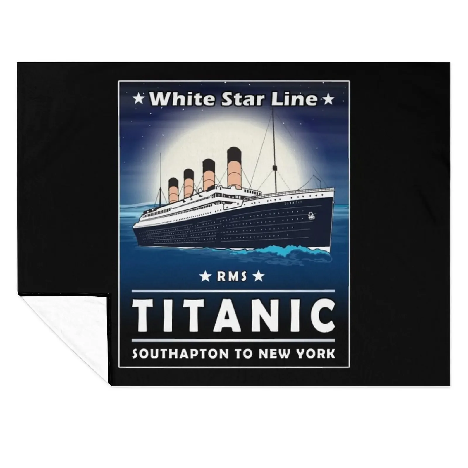 

A 1912 Vintage Titanic Voyage Ship Cruise Gift Throw Blanket for babies Custom Soft Beds Moving Blankets