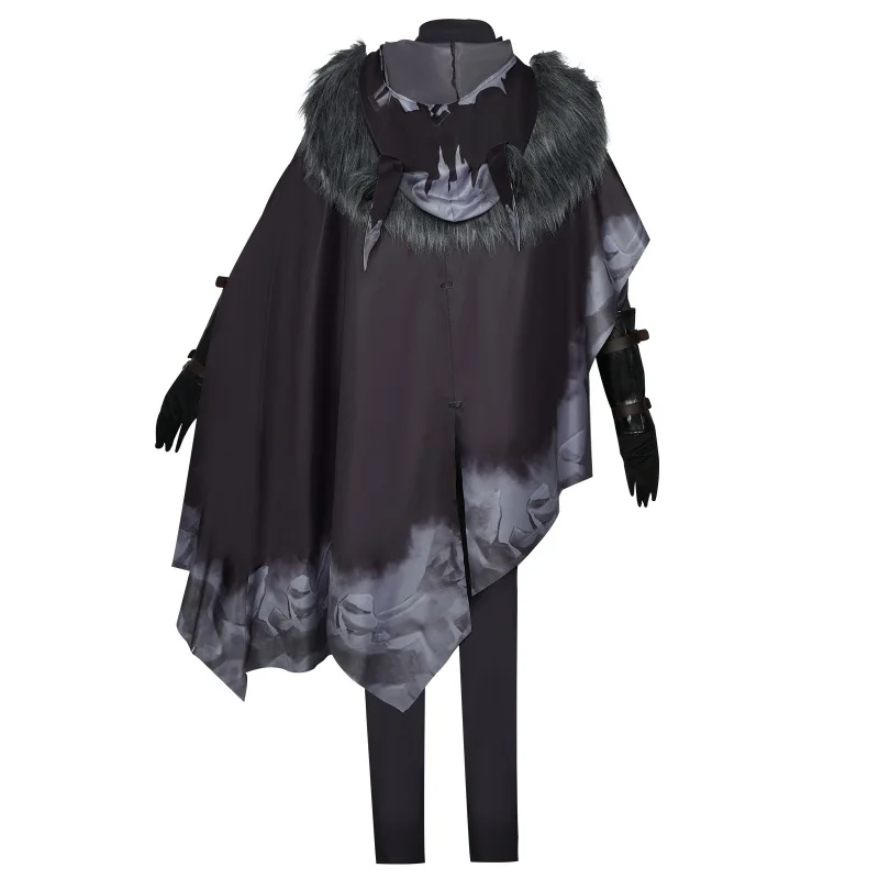 Game Night Watch Ithaqua Cosplay Anime Costume Wig Hunters Hooded Cloak Cape Uniform Man Halloween Carnival Suit