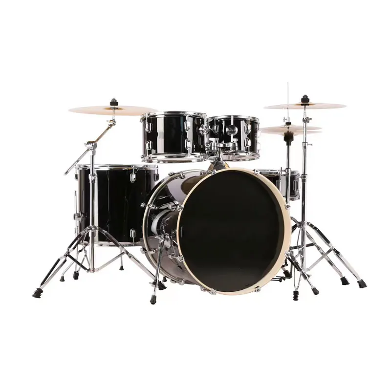 Drum Set Professional with Drum Pedal & Cymbal - Percussion Instruments Jazz Drum Kit for Rock & Studio Use