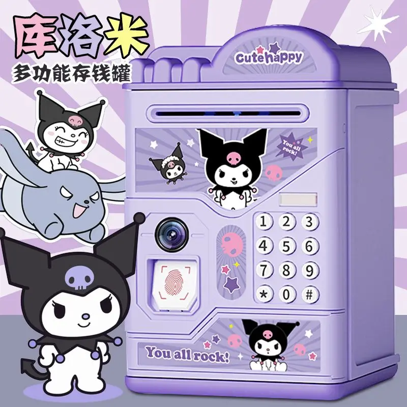 sanrio hello kitty Kuromi piggy bank for kids password box that can only be entered and exited treasure chest unisex anime gift