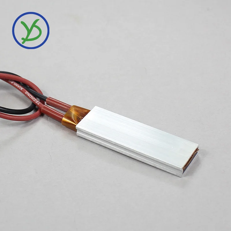 46x15mm 220v 230°C Constant Temperature Ceramic Plate Heater Ptc Heating Element Thermal Resistance Plate Aluminum