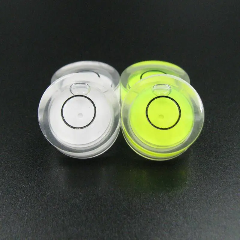 HACCURY 19*10mm White Color Circular bubble level Round Plastic vial Precision spirit level Wholesale Price