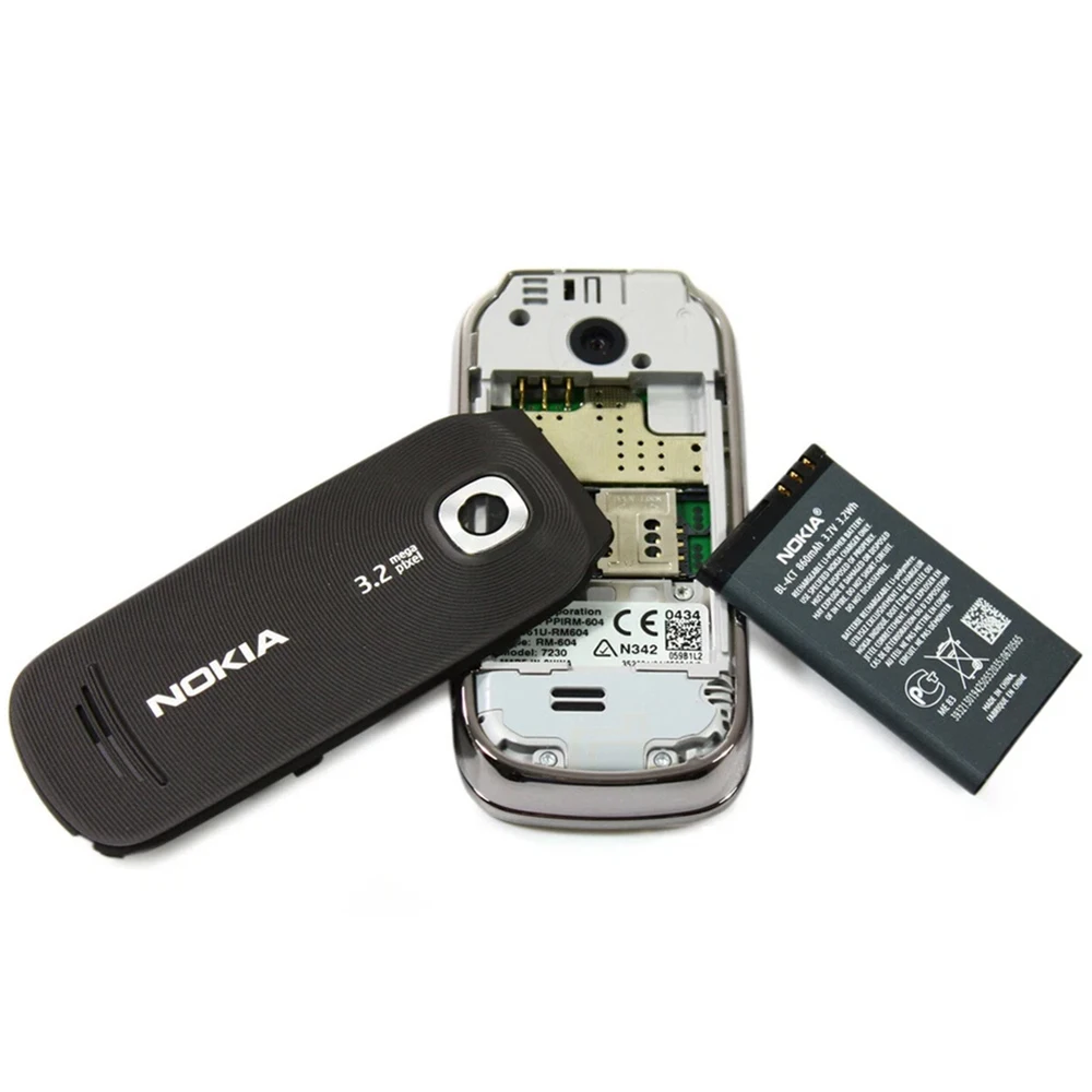 Nokia 7230 3G Slide Phone WCDMA Video Call 3.15MP 2.4-inch 860mAh FM Radio 3.5mm Physical Keyboard GSM Nokia Spare Phone Unlock view 4