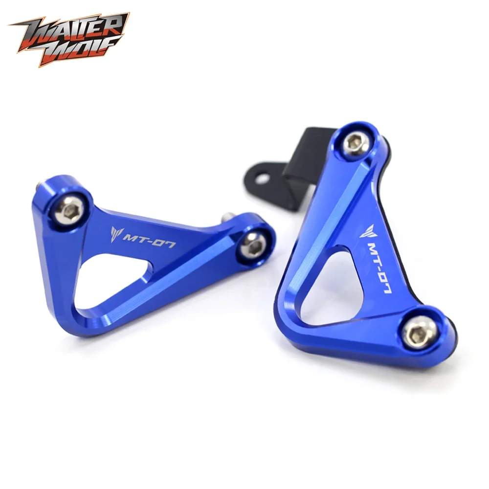 MT-07 Rear Footrest Blanking Plates For YAMAHA MT07 FZ07 2014-2023 Motorcycle Accessories Foot Rests Bracket Mount FZ MT 07 2021