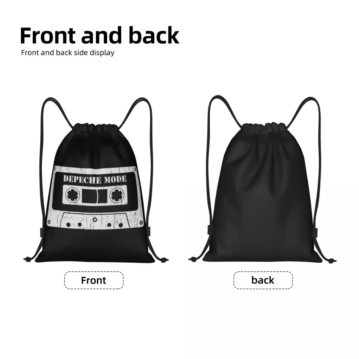 Custom Electronic Rock  Cool Mode awstring Backpack Bags Women Men Lightweight Gym Sports Sackpack Sacks For Yoga